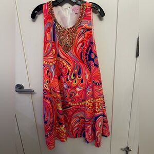 Vibrant Lilly Pulitzer Multicolor Sleeveless Dress
